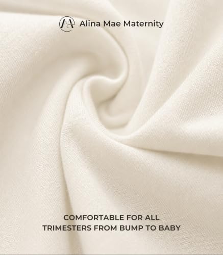 Maternity Pants Work Over The Belly with Pockets, Womens Pregnancy Dress Pants Office Clothes Trousers Stretch Summer