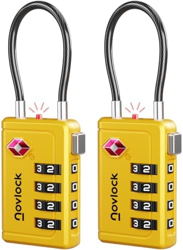 TSA Approved Luggage Locks, Travel Locks with Inspection Indicator