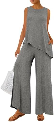 PRETTYGARDEN Women's Summer 2 Piece Matching Lounge Sets