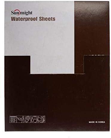 Sunmight Wateproof 9" X 11" 3000G Plain Sheet, 08125, 50 Sheets
