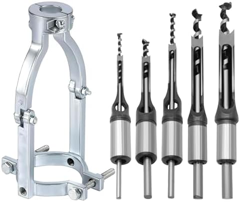 Square Hole Drill Bit 1/4" 5/16" 7/16" 1/2" 5/8" and Adapter