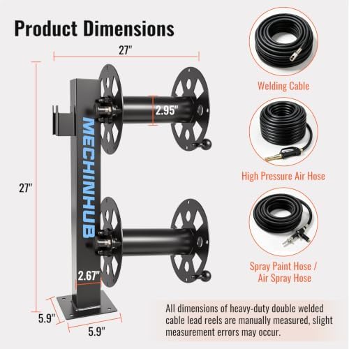 Heavy Duty Welding Lead Reel, for Industrial Workshop