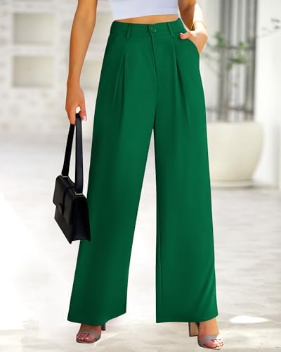 BTFBM Fall High Waisted Business Casual Palazzo Pants for Women Dressy 2026