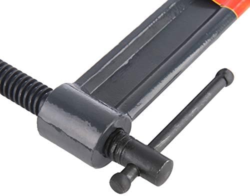 C Clamp, Heavy Duty Steel G Type Woodworking Carpentry Clamping Device Threaded Rod for Auto Brake Parts Assembly Fastening Welding Woodwork Metal Work (Thickness 3.9*Depth 7.3 inch)