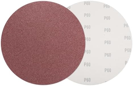 HARFINGTON 8 Pcs 12 Inch Sanding Discs 60 Grit Red Aluminum Oxide