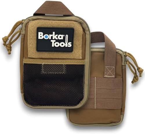 Tool Pouch – Compact 1000D Nylon Carry Case with Internal Compartments, MOLLE Mounting, and Mesh Pocket for Precision Torque Tools, Bits, and Accessories – Coyote Tan