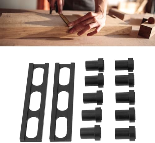 Bench Dog Set Aluminium Alloy High Strength Woodworking Planing Stop Board for Milling Cutting Grinding, Versatile Clamping Device, Secure Fixation, Precise Size, Anodized (19mm)