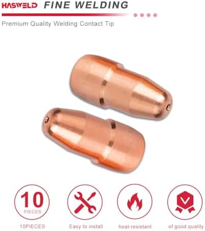 10PK VTS35 MIG Welding Gun Contact Tip .035" fits Tweco Fusion 140 180 220 250 1110-1310 Velocity Light Duty MIG Welding Contact Tip, .035" Wire Size