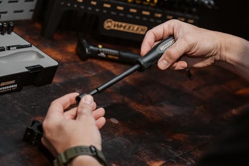 Wheeler Engineering 100-Piece Professional Screwdriver Set with Steel Construction, Metric and Standard Sizes, Storage Case, for Gunsmithing and Maintenance