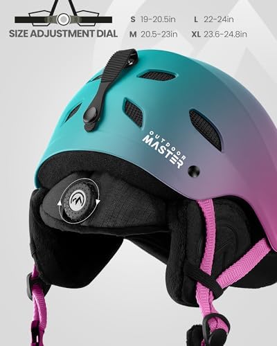 OutdoorMaster Kelvin Ski & Snowboard Helmet Set with RPO Goggles