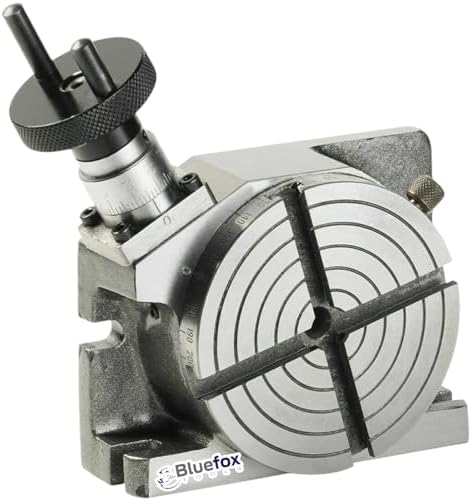 4" Rotary Table – Precision 4-Slot Milling Table for Horizontal/Vertical Mounting – Machinist Tool for Milling, Drilling, Indexing & Metalworking