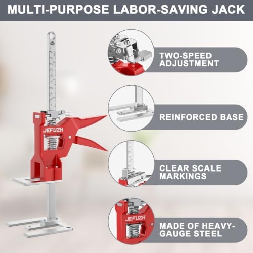 Labor Saving Arm Jack 2 Pack Height Adjustment Hand Jack 440LB Capacity