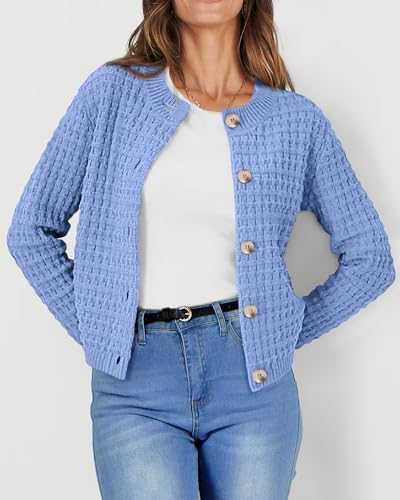 PRETTYGARDEN Women's Fall Lightweight Cardigan Sweaters