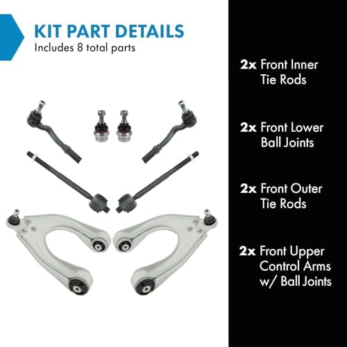 TRQ Front Steering & Suspension Kit Ball Joint Control Arm with Ball Joint