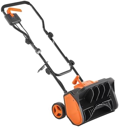 VEVOR Corded Electric Snow Shovel, 12A 17-inch Snow Shovel, 60° Adjustable Chute, 20 ft Throwing Distance, Snowthrower with Dual Safety Switch, Winter Ice Removal Tool for Driveway Sidewalk Patio