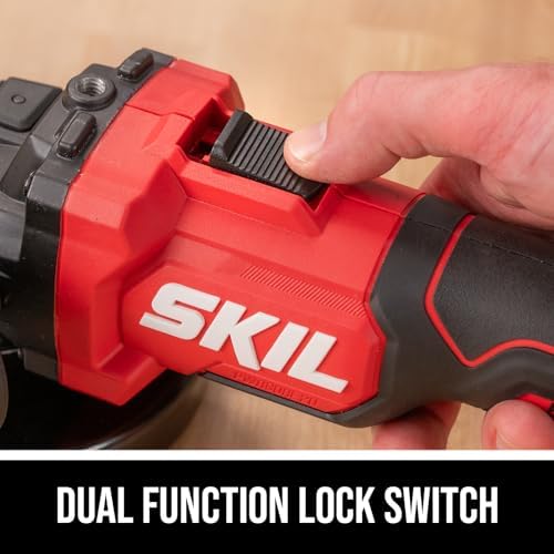 SKIL PWR CORE 20V Brushless 4-1/2 In. Angle Grinder Kit, includes 2.0Ah Battery and 20V Standard Charger - AG2990B-10