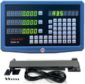 DRO Digital Readout 2 Axis 3 Axis Screen DRO Readout Display Linear Scale for Bridgeport/Knee Mill Milling Machine Lathe Machine Tools (SDS6-3V)