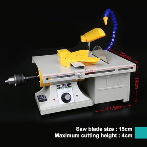 850W Rock Polishing Buffer Machine,Speed Adjustable Bench Lathe Polisher-Support grinding - cutting - drilling,With flexible shaft & handle&Universal water pipe,Tabletop Lapidary Equipment