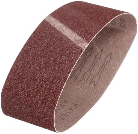 HARFINGTON 3 x 18 Inch Sanding Belts, 80 Grits Aluminum Oxide