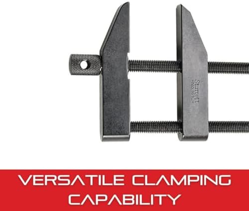 Starrett Toolmakers Parallel Clamp - Ideal for Holding Work in Tapping and Drilling - 2-1/4" Capacity, 1-7/32" Throat Depth, Hardened Steel, Nice Finish - 161C