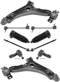 TRQ Front Steering & Suspension Kit Control Arm with Ball Joint Steering