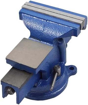 munirater Heavy Duty Bench Vise 6 Inch with Anvil 360 Degree Rrotation Locking Base Bench for Clamping Fixing