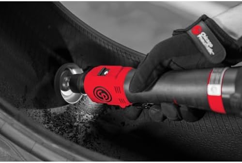 Chicago Pneumatic CP8323KNA - Kit - Cordless Tire Buffer, 7/16 Inch Hex Quick Change, 2-Speed, 14.4 V / 2.0 Ah, Li-ION, 2 Batteries + Charger, 200 W - 1200 / 2500 RPM