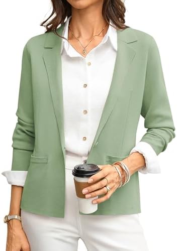 GRACE KARIN Womens Sweater Blazer Jackets Business Casual Work Cardigan