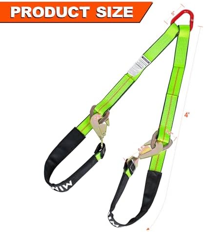 Axle V-Bridle Strap 2" x 4',1 Pack
