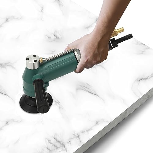 4 Inch Air Grinder Pneumatic Polisher, Wet Stone Polisher Grinder, Portable Water Wet Air Powered Sander Polisher for Buffed Marble Granite