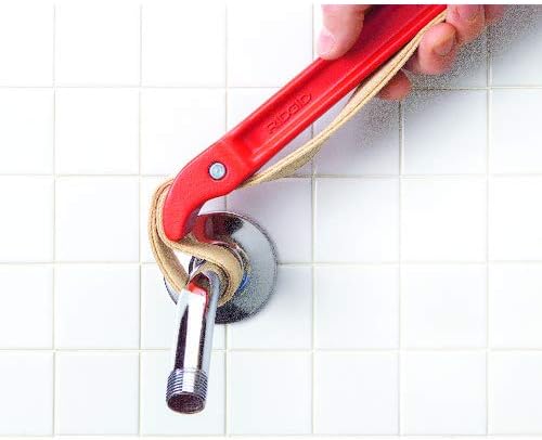RIDGID 31365 #5 Aluminum Pipe Strap Wrench, 5-inch Capacity Adjustable Strap Wrench, Small