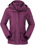 CAMEL CROWN Womens Waterproof Ski Jacket 3-in-1 Windbreaker Winter Coat Fleece Inner for Rain Snow Outdoor Hiking