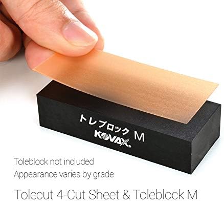 Tolecut PSA 4-Cut Block Sanding Sheets, Orange K-1200, 191-1546, 25 Sheets