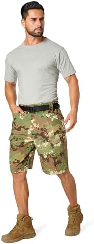 Mens Work Shorts Cargo Tactical Outdoor Wear Resistant Hiking Tool Shorts