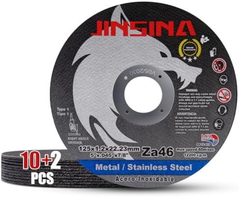 5" Cut Off Wheels 12PCS, Metal and Stainless Steel Cutting Wheel