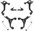 TRQ Front Steering & Suspension Kit Control Arm with Ball Joint Sway Bar