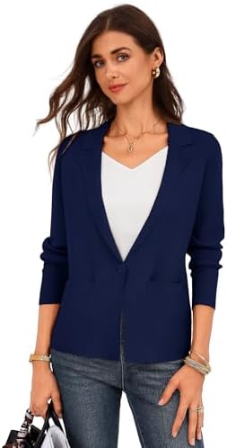 GRACE KARIN Womens Sweater Blazer Jackets Business Casual Work Cardigan