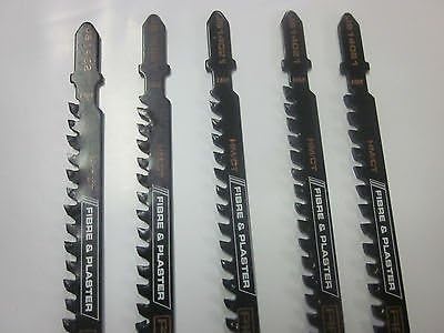 HM/CT 25pc T-SHANK SPECIAL FIBRE & PLASTER 6-tpi 4" CARBIDE JIGSAW BLADES T141HM