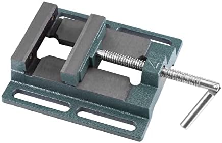 Qiilu Drill Press Vise with Heavy Duty Clamping Force - Milling Vise for Workshop Use - Workholding Devices