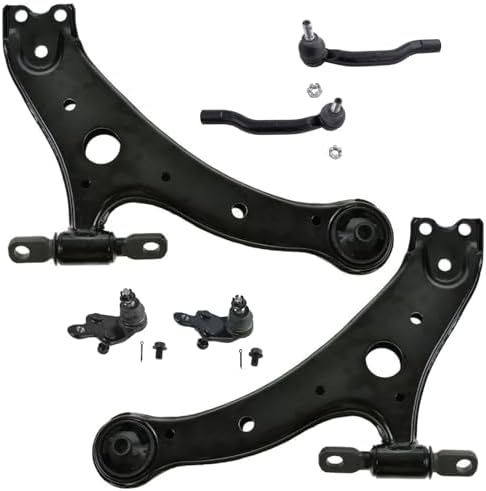 TRQ Front Steering & Suspension Kit Ball Joint Control Arm Tie Rod