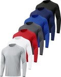 MLYENX 7 Pack Long Sleeve Shirts for Men Sun Protection Quick Dry