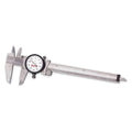 Starrett 120 Series Dial Slide Calipers for Accurate Measurement with Fitted Plastic Case - White Face, 0-6" Range, .001" Graduation - 120A-6