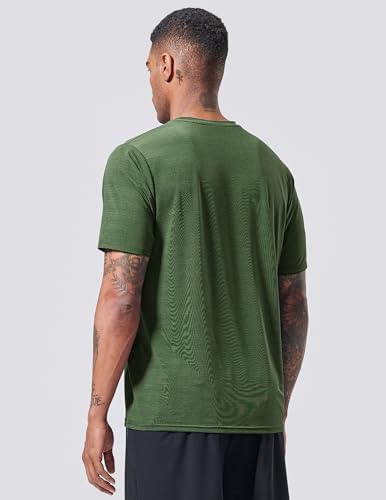 Liberty Imports 5 Pack Men's Active Quick Dry Crew Neck T Shirts