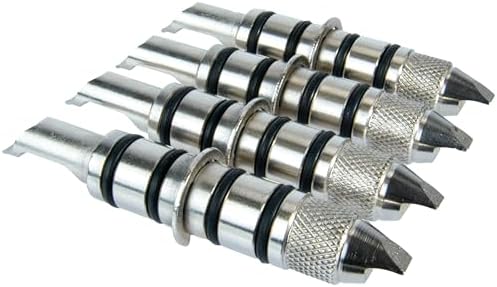 ASWG001 Wheel Clamp Locator Pins, 88mm Standard Length, 4-Piece Reversible Set, Nickel-Plated Iron, DIY Wheel Alignment