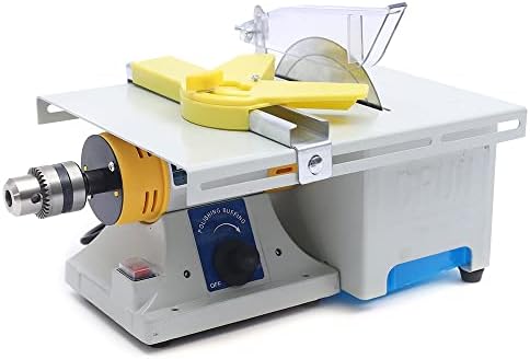 Jewelry Lapidary Equipment 1.18Inch Cutting Depth DIY Jewelry Lapidary Saw Mini Table Saw Rock Bench Polisher Machine with Grinding Wheel Benchtop Polisher Machine Set for Nephrite, Wood