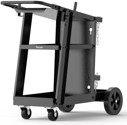 TOOLIOM 3-Tier Welding Cart with Tilted Top, 260 lb Capacity