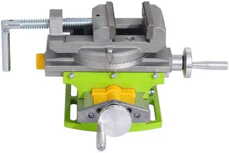 Cross Slide Drill Vise 2 Way X-Y Compound Vise, Multifunction Worktable Milling Working Table Milling Machine, Cross Slide Mill Drill Press Milling Vise