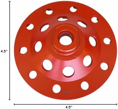 4.5" Diamond Grind Wheel S Seg Concrete & Coating 5/8"-11 Threaded Arbor