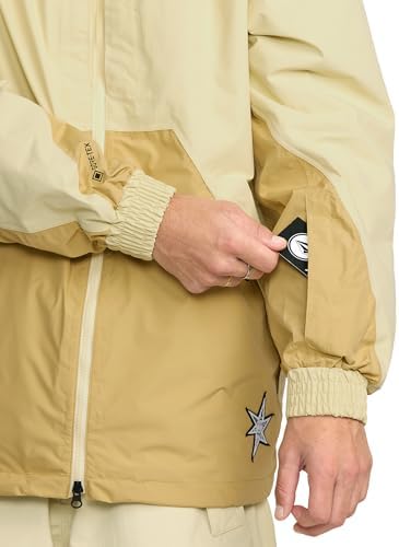 Volcom Men's Longo Signature GORE-TEX Snowboard Jacket – Waterproof Snow Jacket with Zip Tech