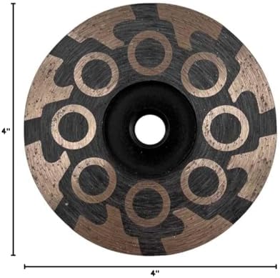 4" Resin Filled Grinding Wheels for Granite, Quartz, Stone #30/40 Grit